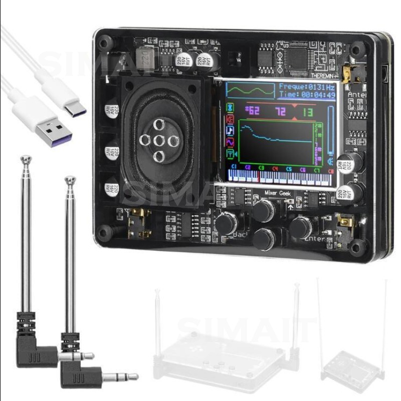 Musical Instrument Theremin - Mini Theremin OLED Screen 70 Voices
