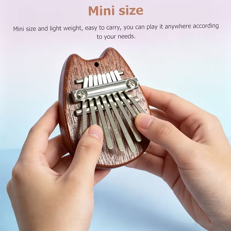A Musical Instrument With Keys - 8-Key Mini Kalimba (Thumb Piano) –Portable