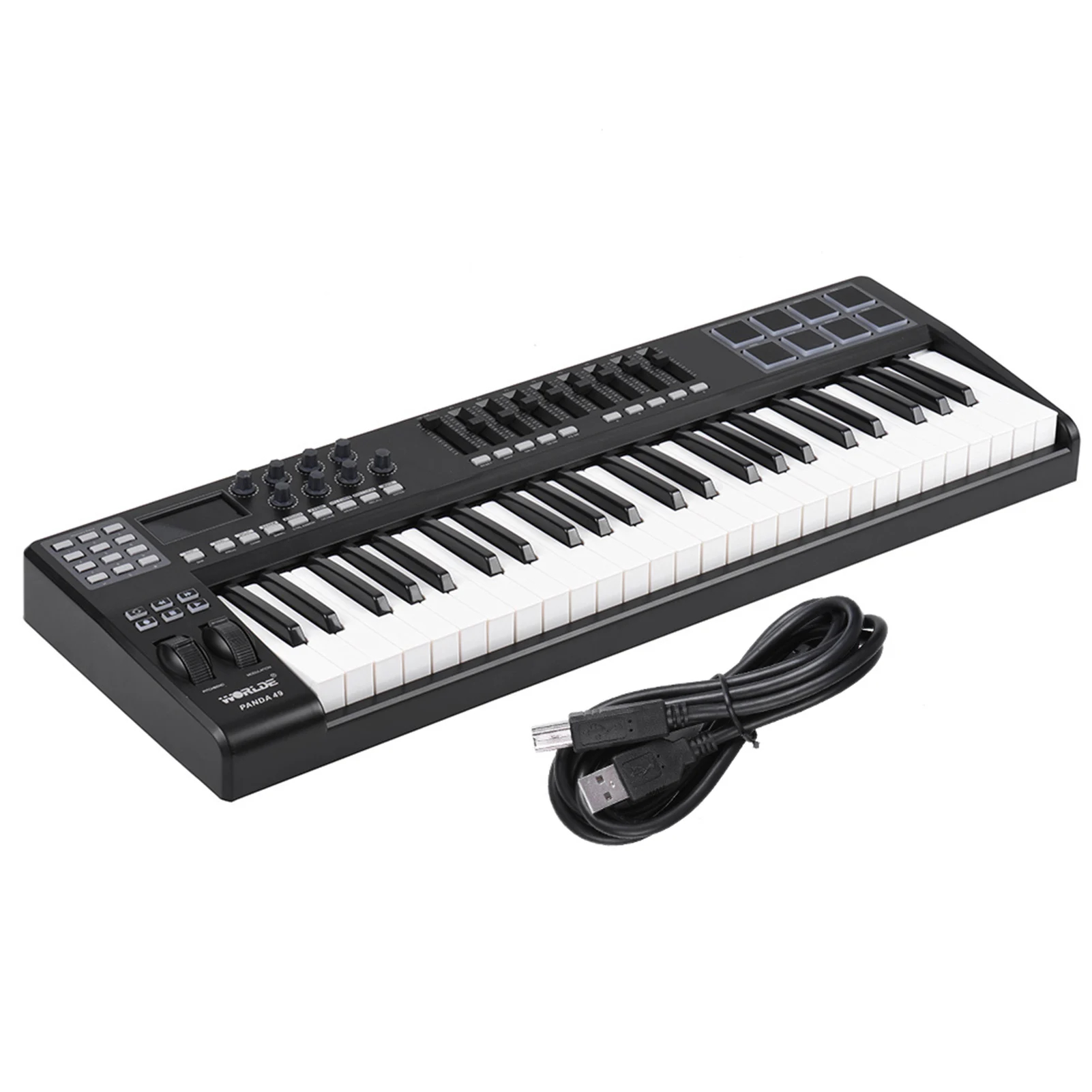 Musical Instrument Synthesizer - WORLDE PANDA49 Edu Pack | 49Key+8RGB