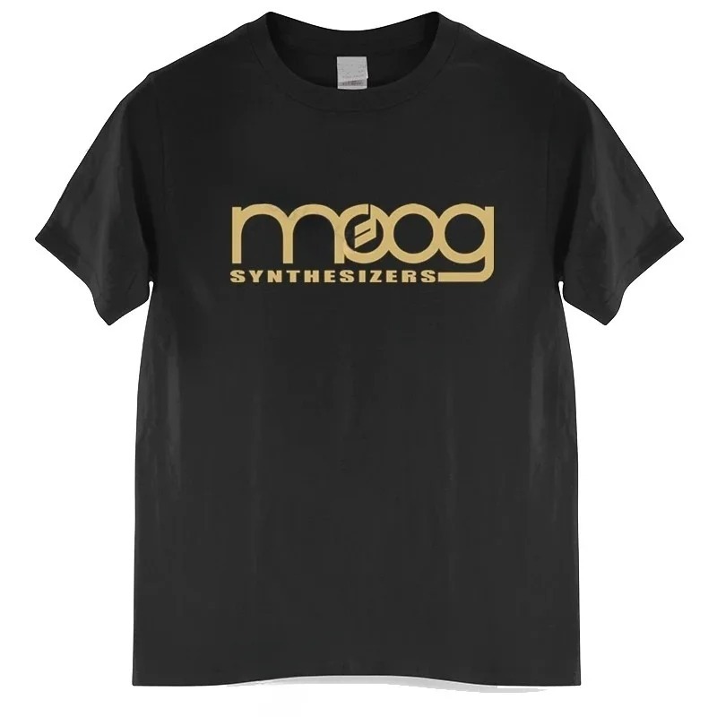 Musical Instrument Synthesizer - Moog Synthesizer Black Print T-shirt Men