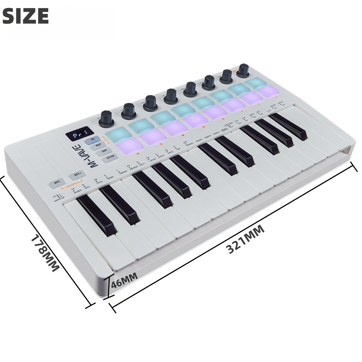 M-VAVE SMK-25 II MIDI Pad Cont - đánh giá và giá Musical Instrument Synthesizer