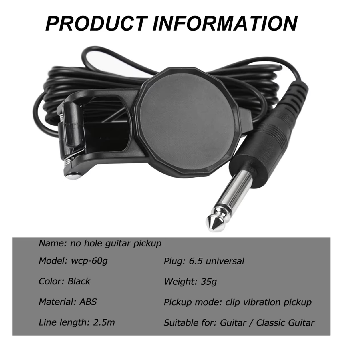 Audio Jack Clip On Pickup/2.5  - đánh giá và giá Musical Instrument Note