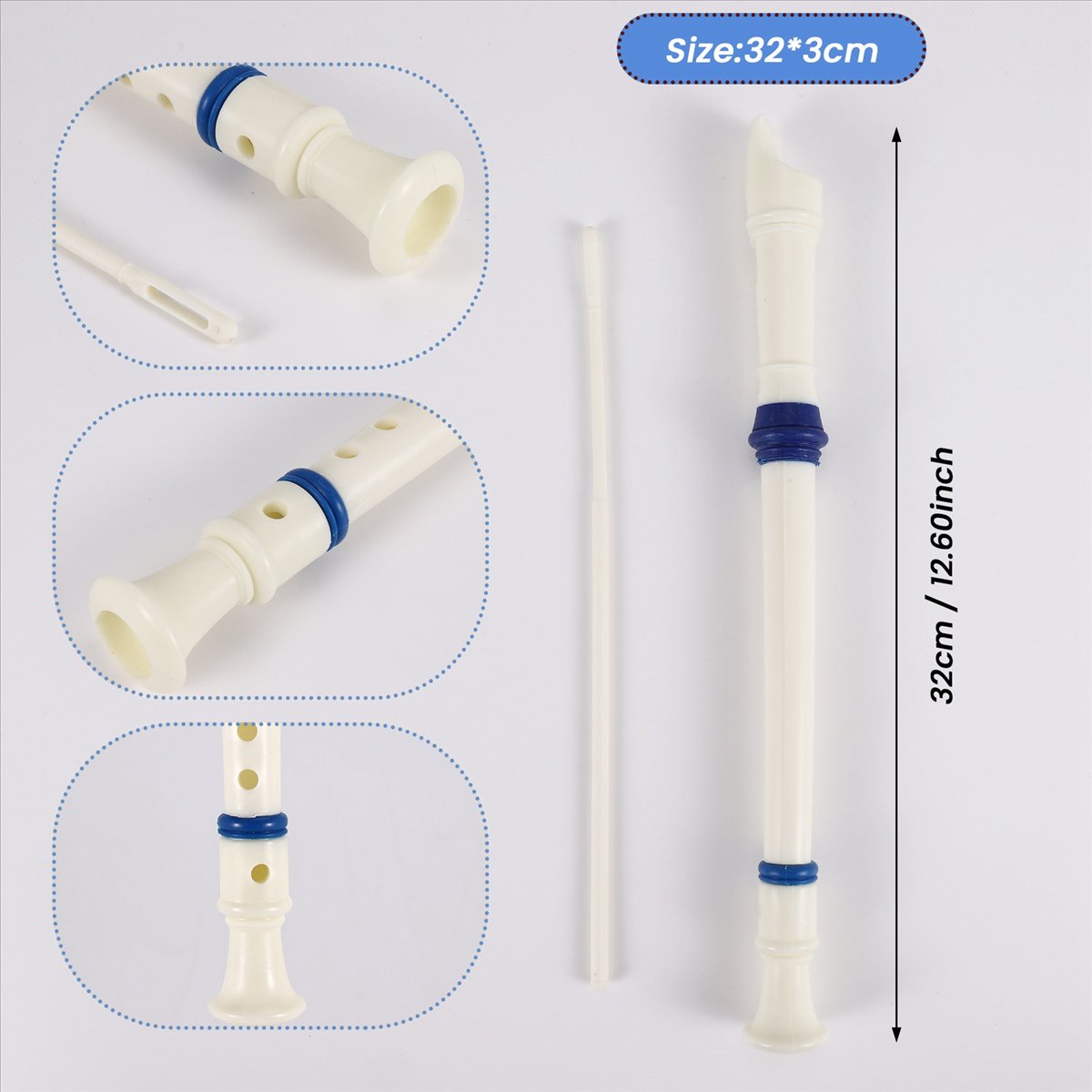ABST Music Instrument 6 Holes  - đánh giá và giá Musical Instrument A Recorder