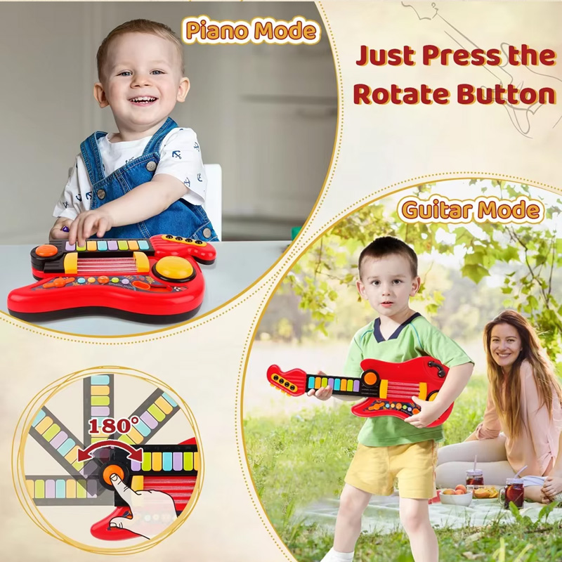 2 In 1 Electric Kids Guitar To - đánh giá và giá Musical Instrument Drawing