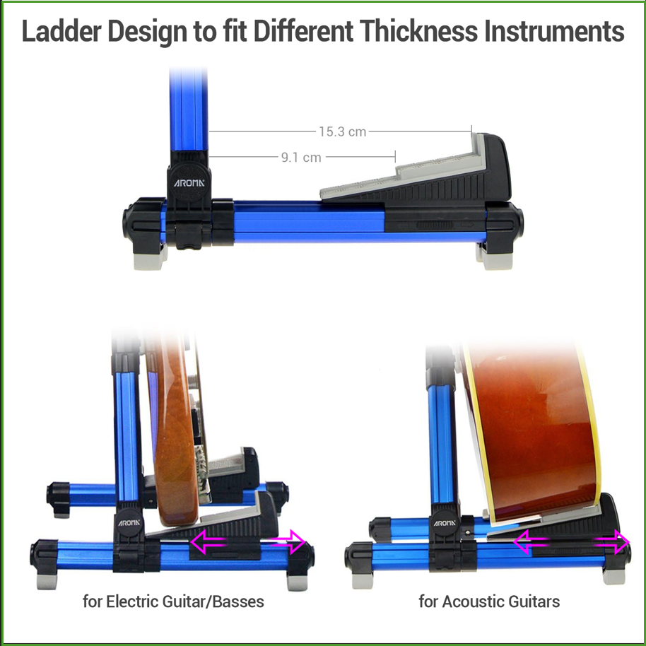 Foldable Aluminum Guitar Stand - đánh giá và giá Musical Instrument Note