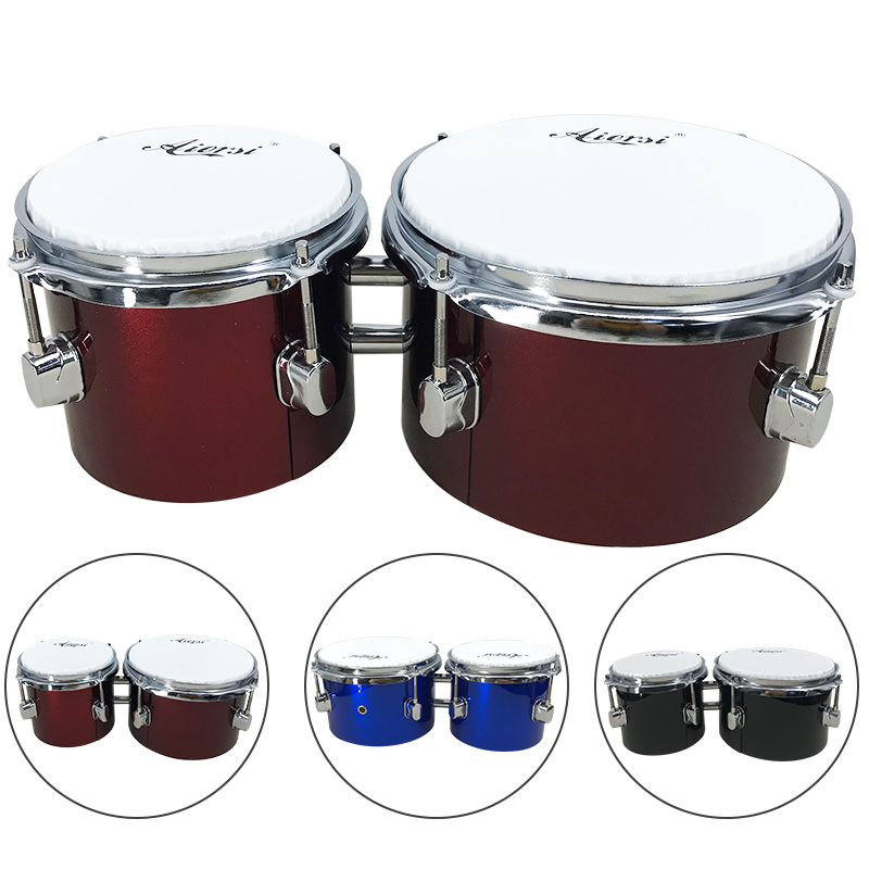 Blue Colour Custom Brand Made  - đánh giá và giá Bongo Drum Set