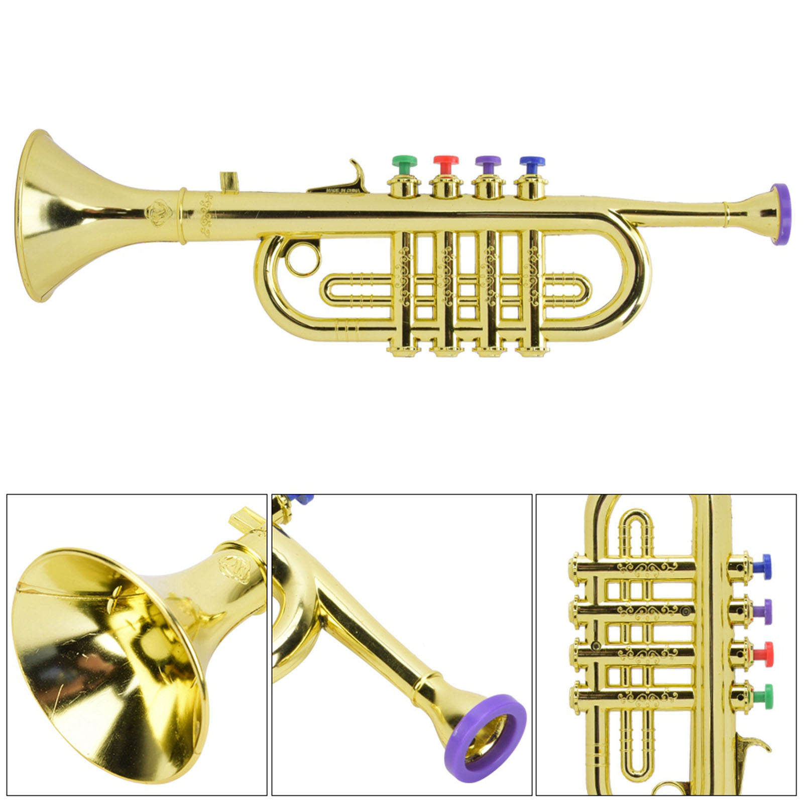 Kid Trumpet Golden Coated Plas - đánh giá và giá Musical Instrument Drawing
